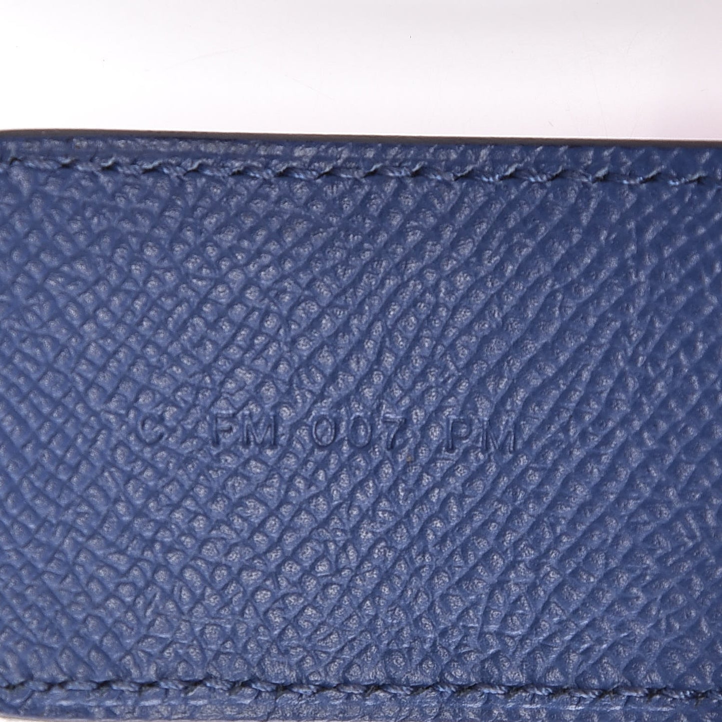 Epsom 40mm Tressage Shoulder Strap Bleu Brighton Capucine Bleu Saphir