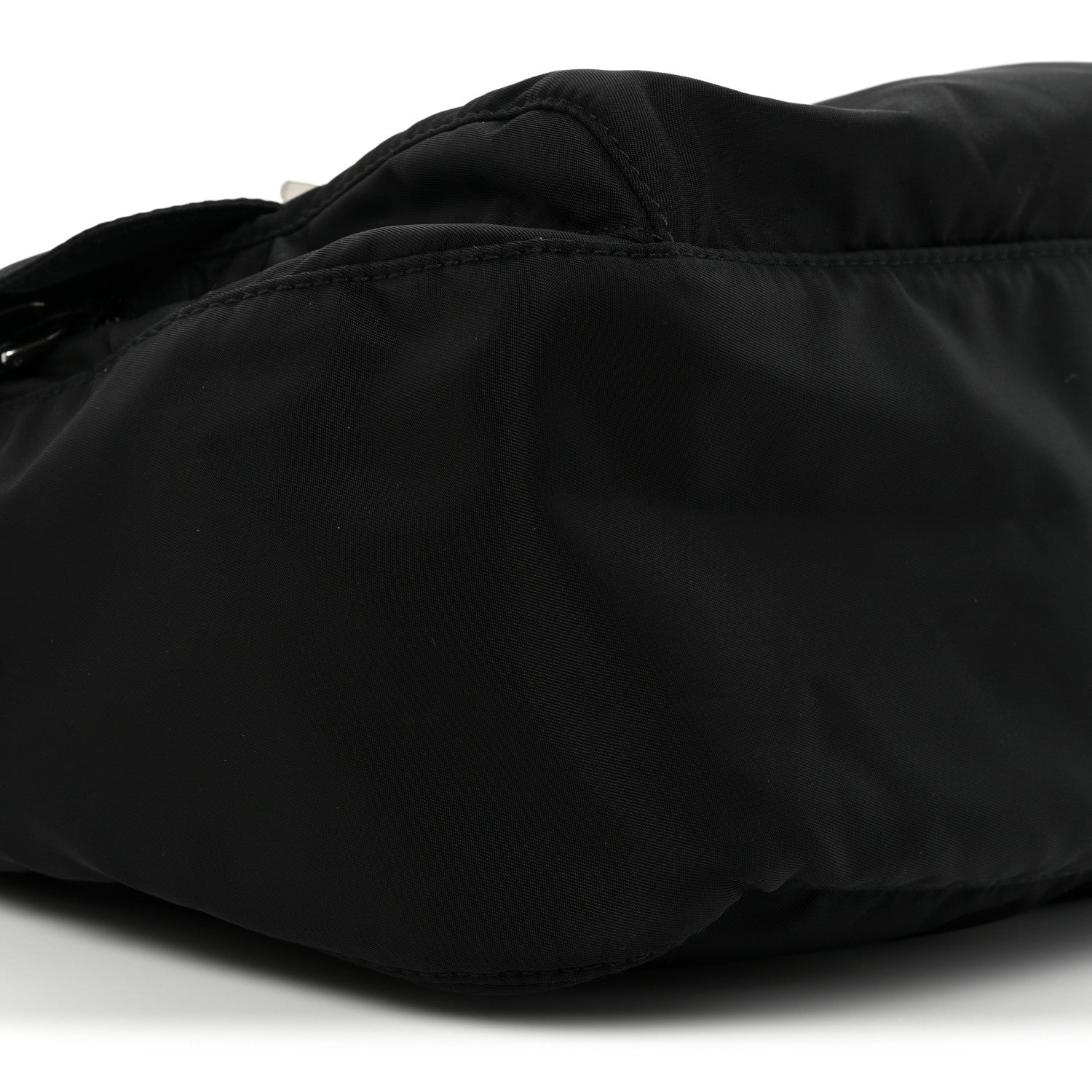 Prada Tessuto Nylon Saffiano Vela Messenger Bag Black 9 of 11
