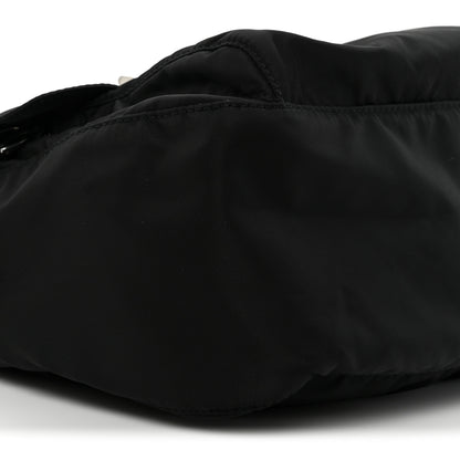 Prada Tessuto Nylon Saffiano Vela Messenger Bag Black 9 of 11