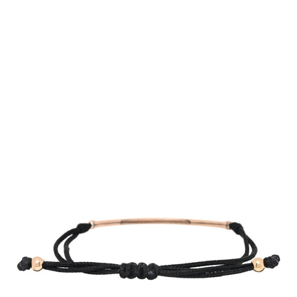 Tiffany 18K Rose Gold Pink Sapphire Metro Bar Cord Bracelet 2 of 3