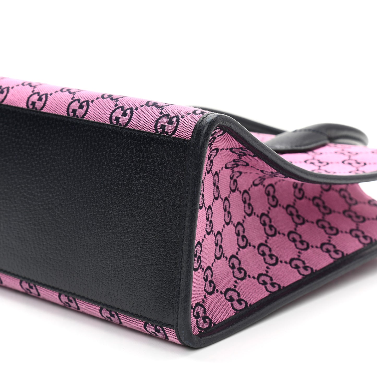 Monogram Multicolor Textured Dollar Calfskin Small Retro Interlocking G Tote Bag Pink Blue