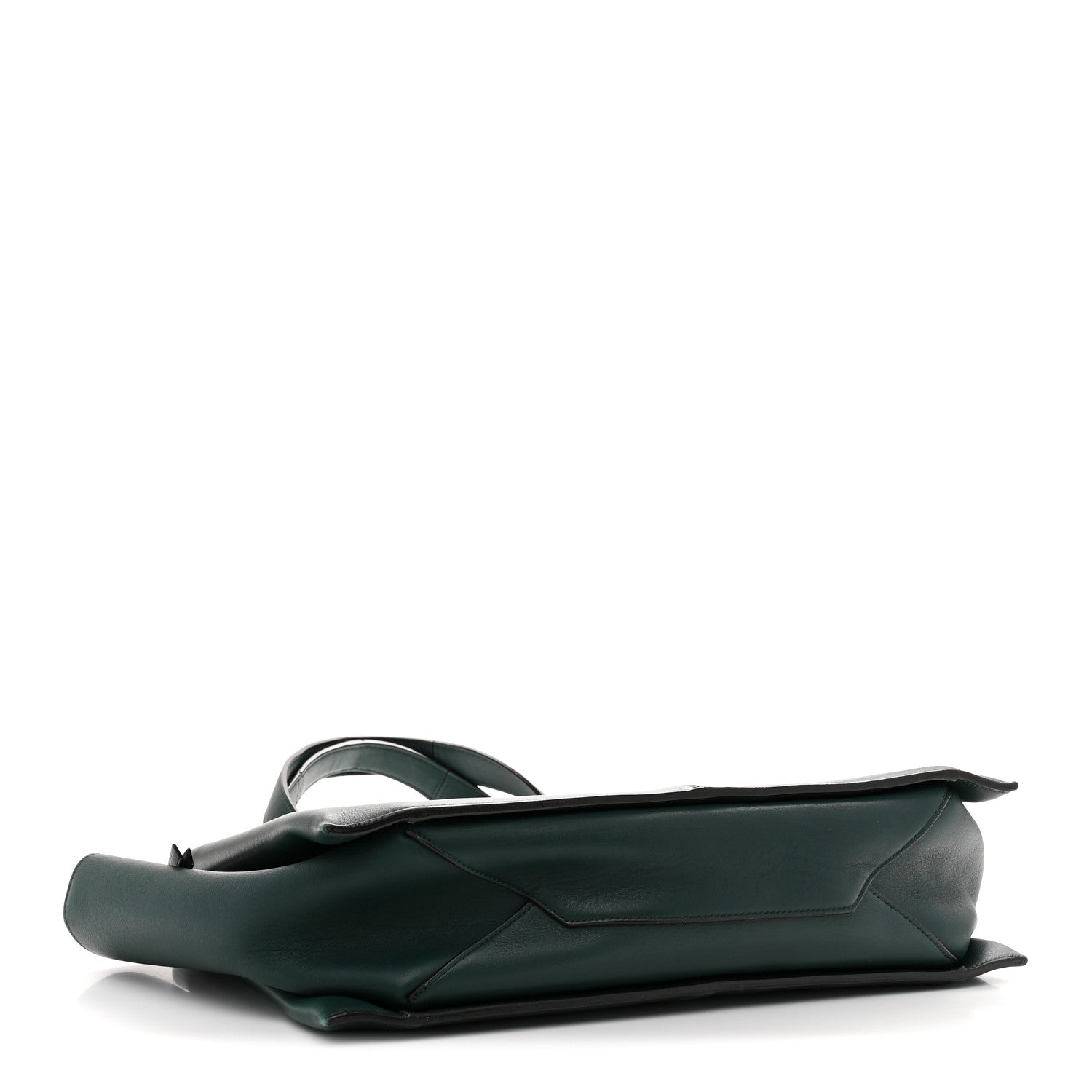 Celine Smooth Calfskin Medium Tri-Fold Bag Bottle Green 4 of 14