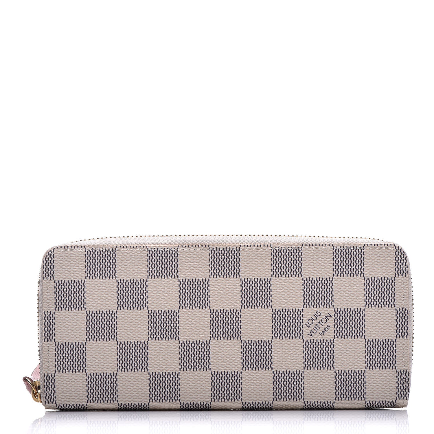 Louis Vuitton Damier Azur Clemence Wallet Rose Ballerine 1 of 8