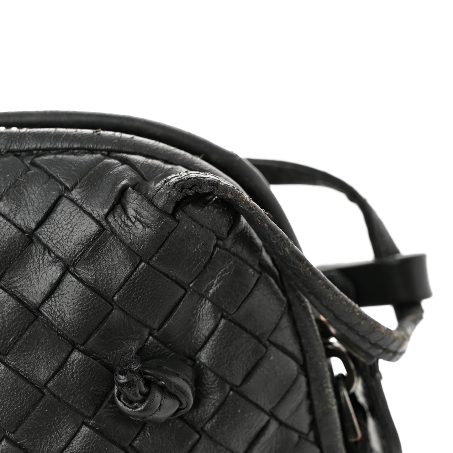 Nappa Intrecciato Nodini Bag Black