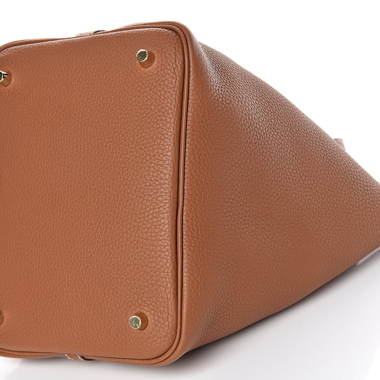 Hermes Taurillon Clemence Picotin Lock 22 MM Gold 9 of 10