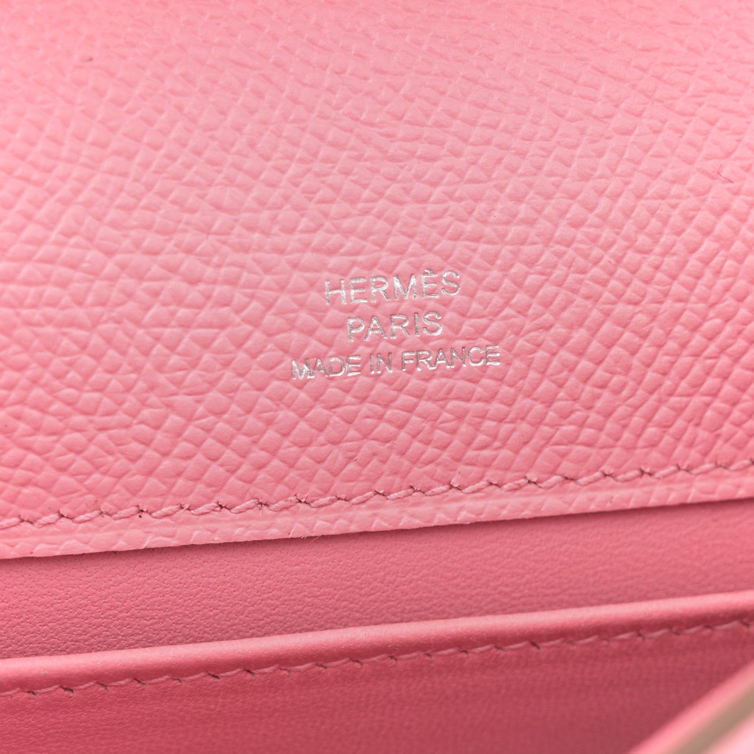 Hermes Epsom Kelly Pochette Clutch Rose Confetti 6 of 7