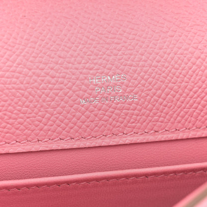 Hermes Epsom Kelly Pochette Clutch Rose Confetti 6 of 7