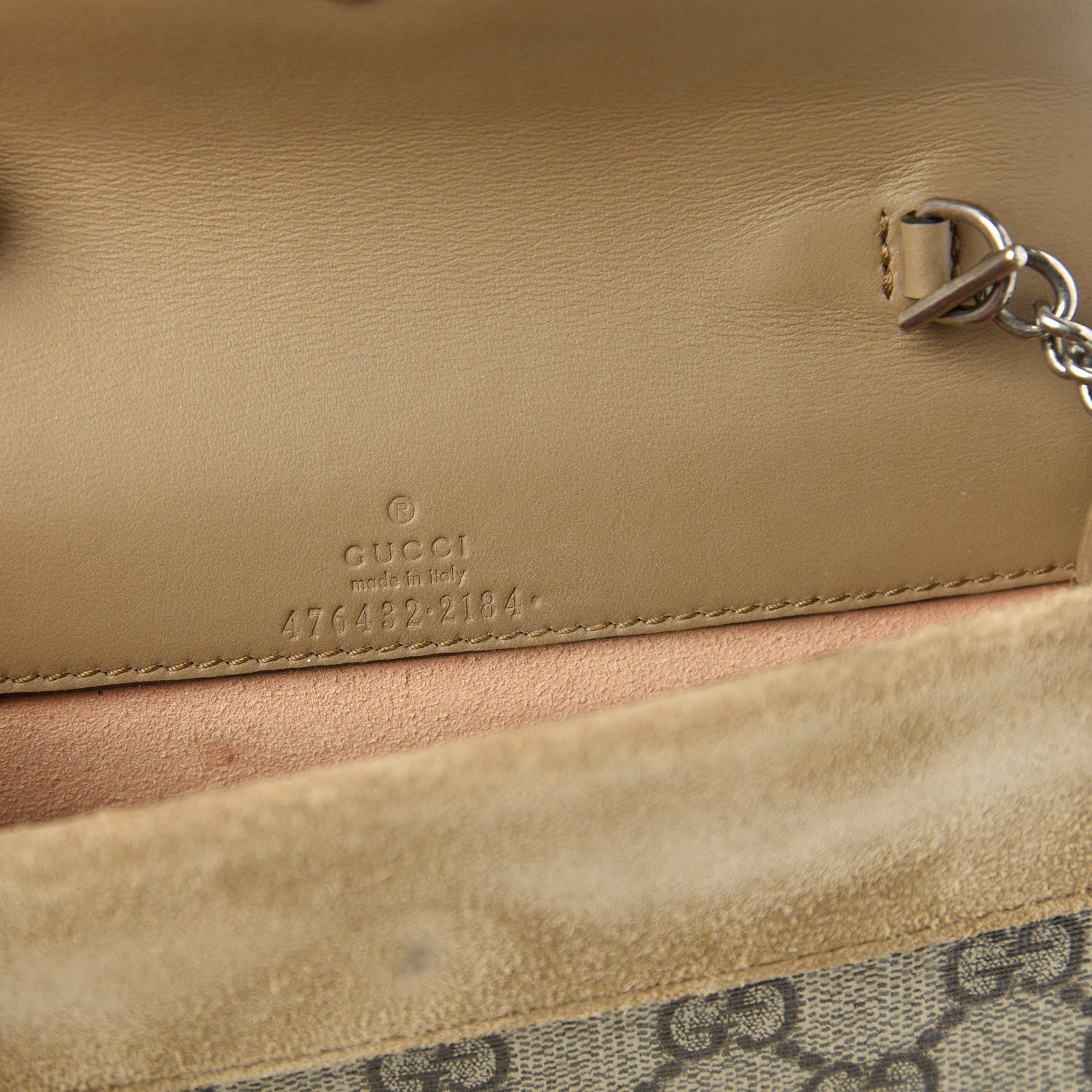Gucci GG Supreme Monogram Super Mini Dionysus Shoulder Bag Taupe 8 of 9