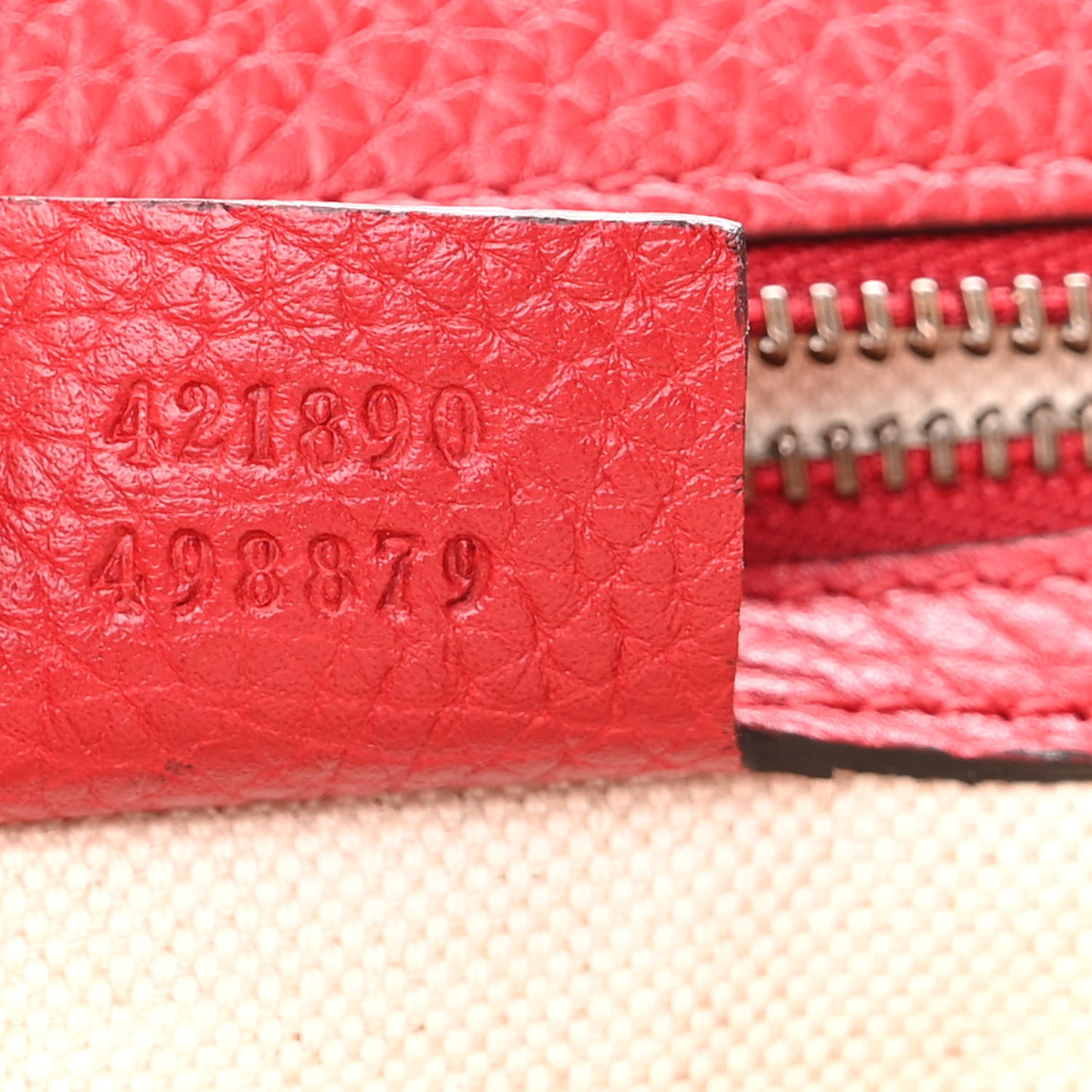 Calfskin Small GG Marmont Top Handle Bag Vulcanic Red