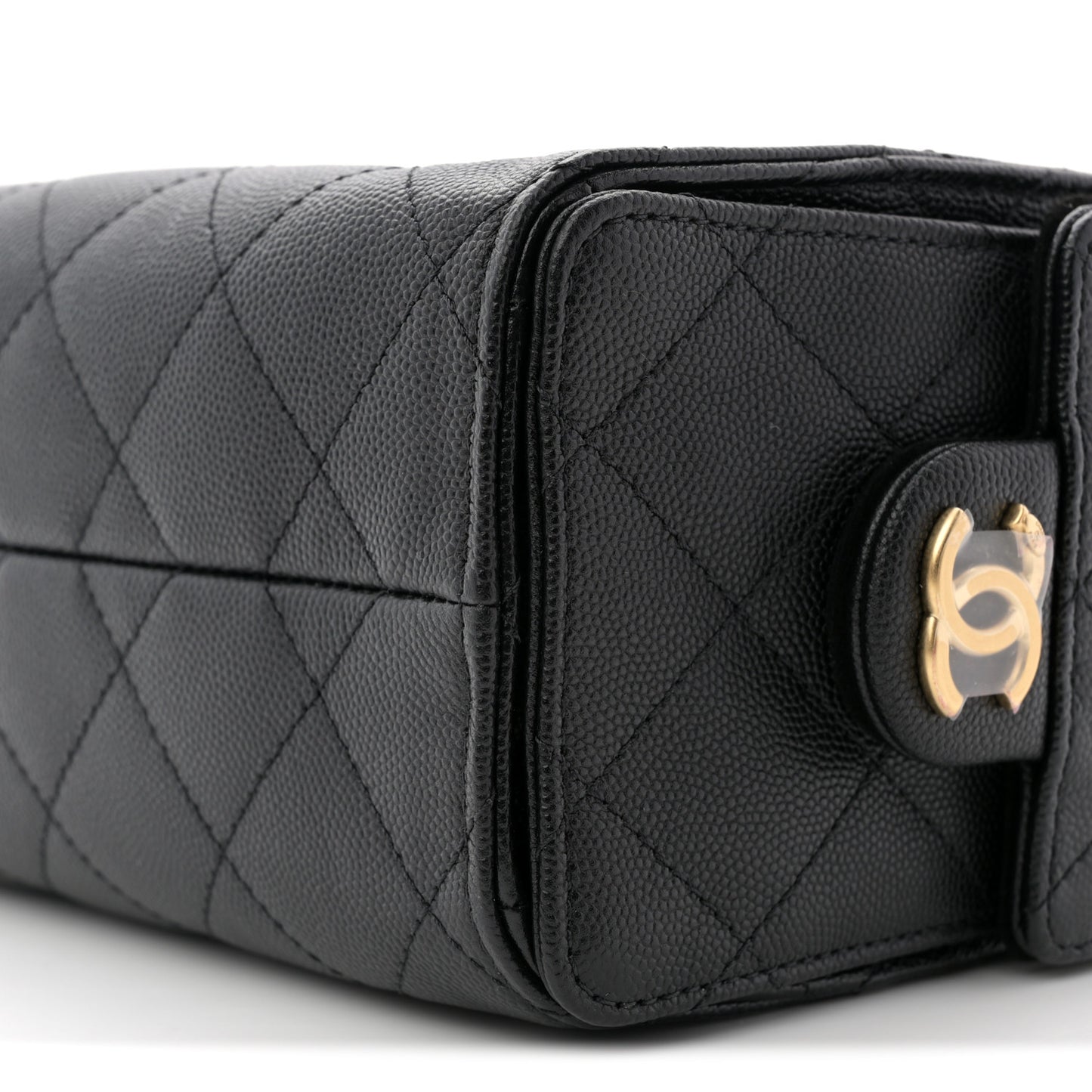 Caviar Quilted Mini Chanel 25 Handbag Black