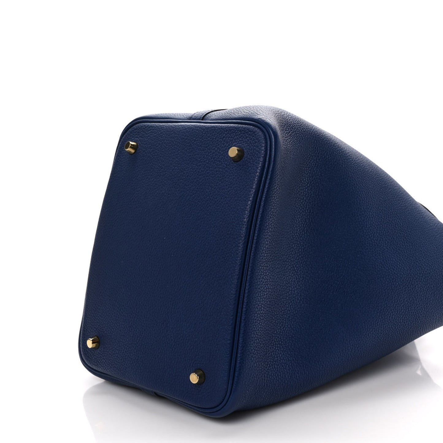 Taurillon Clemence Picotin Lock 22 MM Bleu Saphir