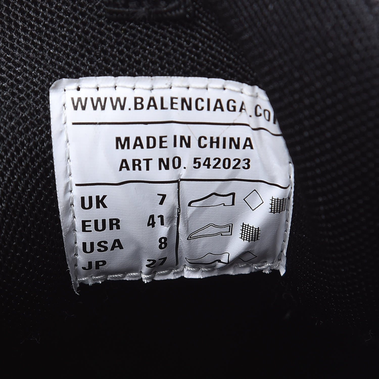 Balenciaga Mesh Nylon Mens Track Sneakers 41 Yellow Black White 6 of 10