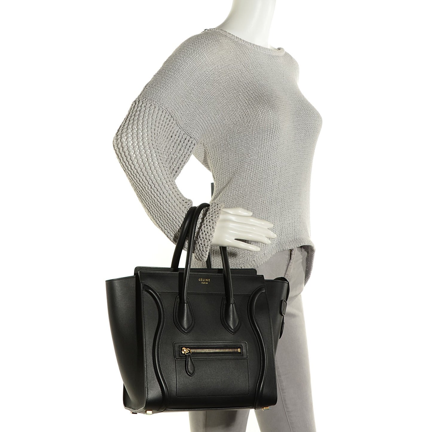 Smooth Calfskin Micro Luggage Black