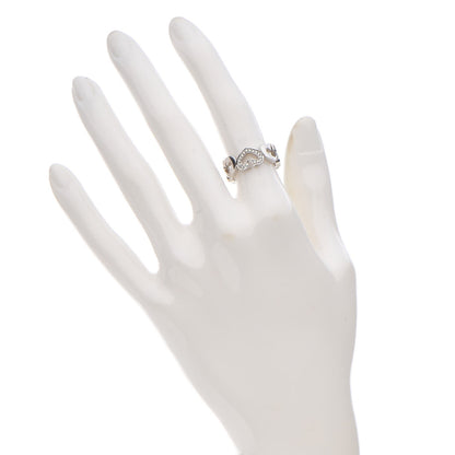 Cartier 18K White Gold Diamond Hearts and Symbols Ring 49 4.75 2 of 5