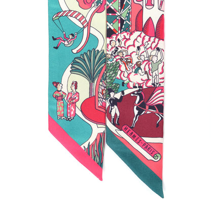 Hermes Silk Exposition Universelle Twilly Rose Vif Menthol 4 of 5