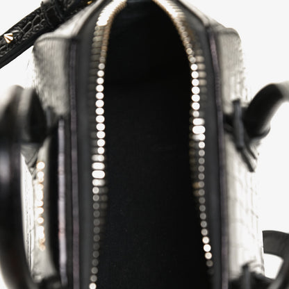Givenchy Calfskin Crocodile Embossed Mini Antigona Black 11 of 11