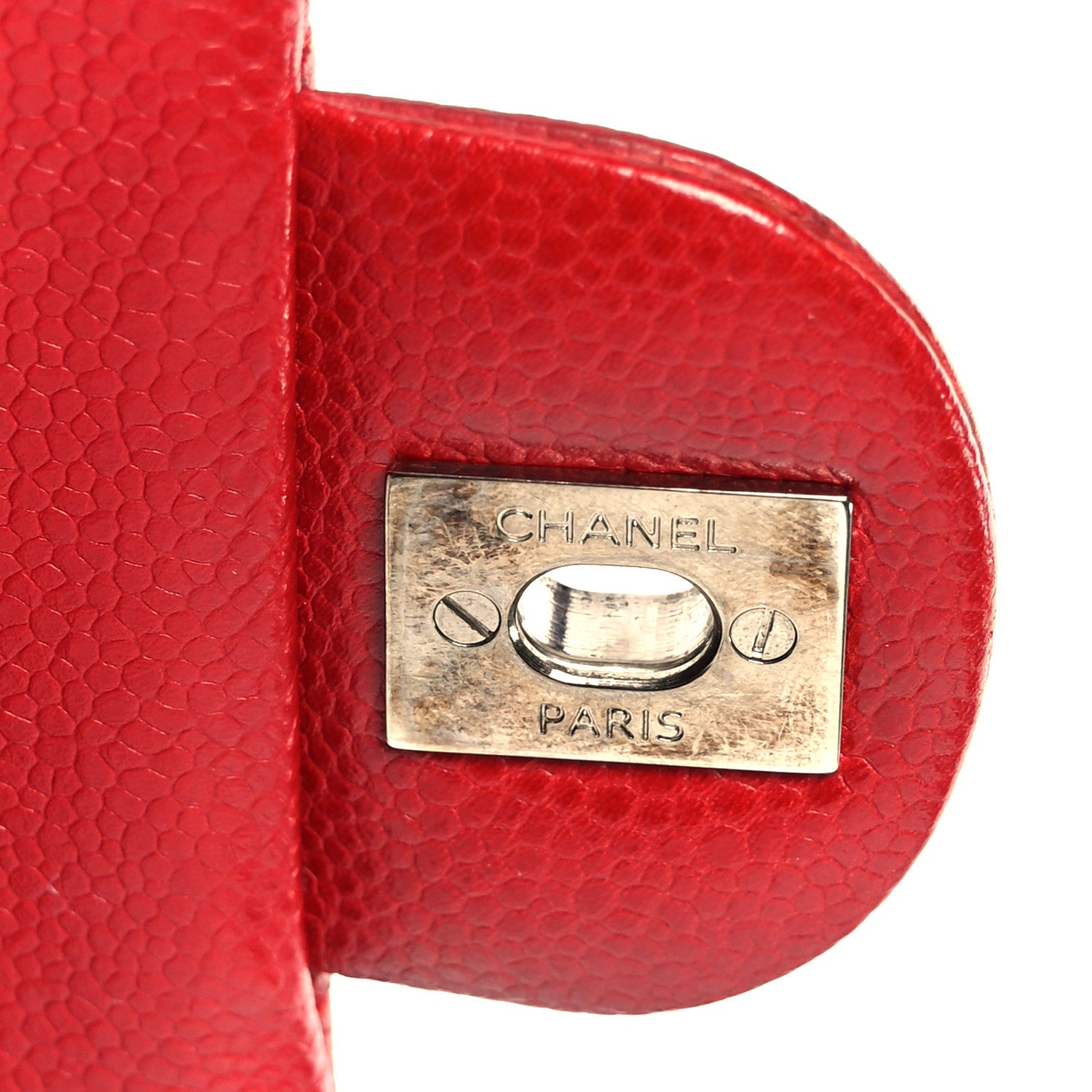 Chanel Caviar Quilted Medium Double Flap Red 7 of 11