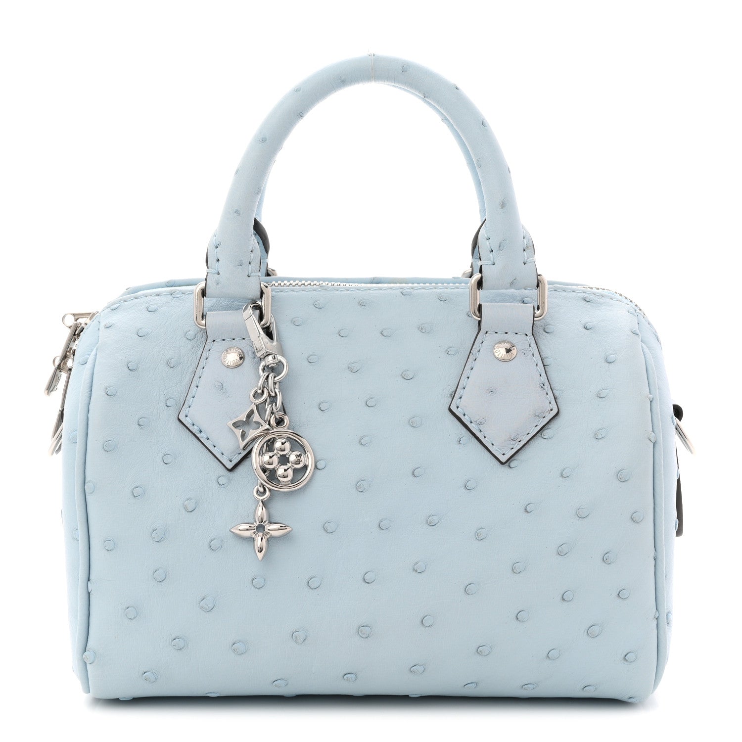 Louis Vuitton Ostrich Speedy 20 Light Blue 1 of 10