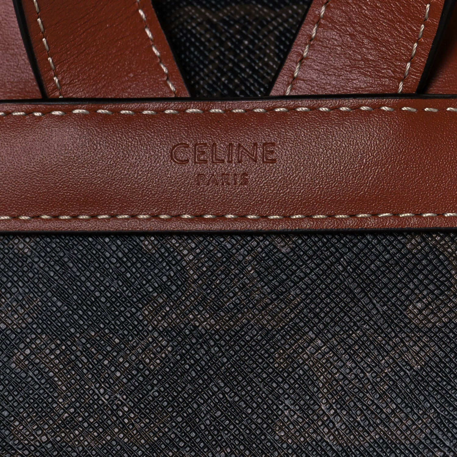 Celine Triomphe Canvas Calfskin Mini Folco Backpack Tan 6 of 12