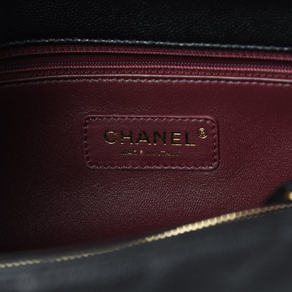 Chanel Caviar Quilted Small Coco Handle Flap Black 7 of 12