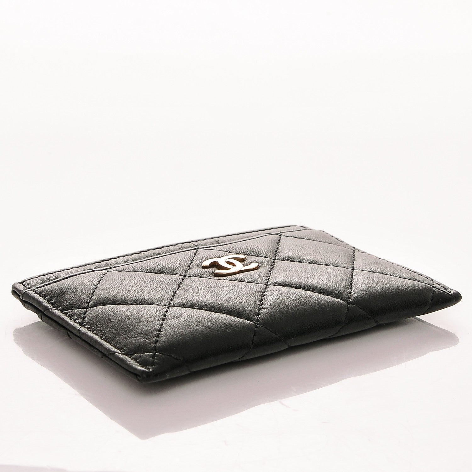 Chanel Lambskin Quilted Card Holder Black 4 of 7