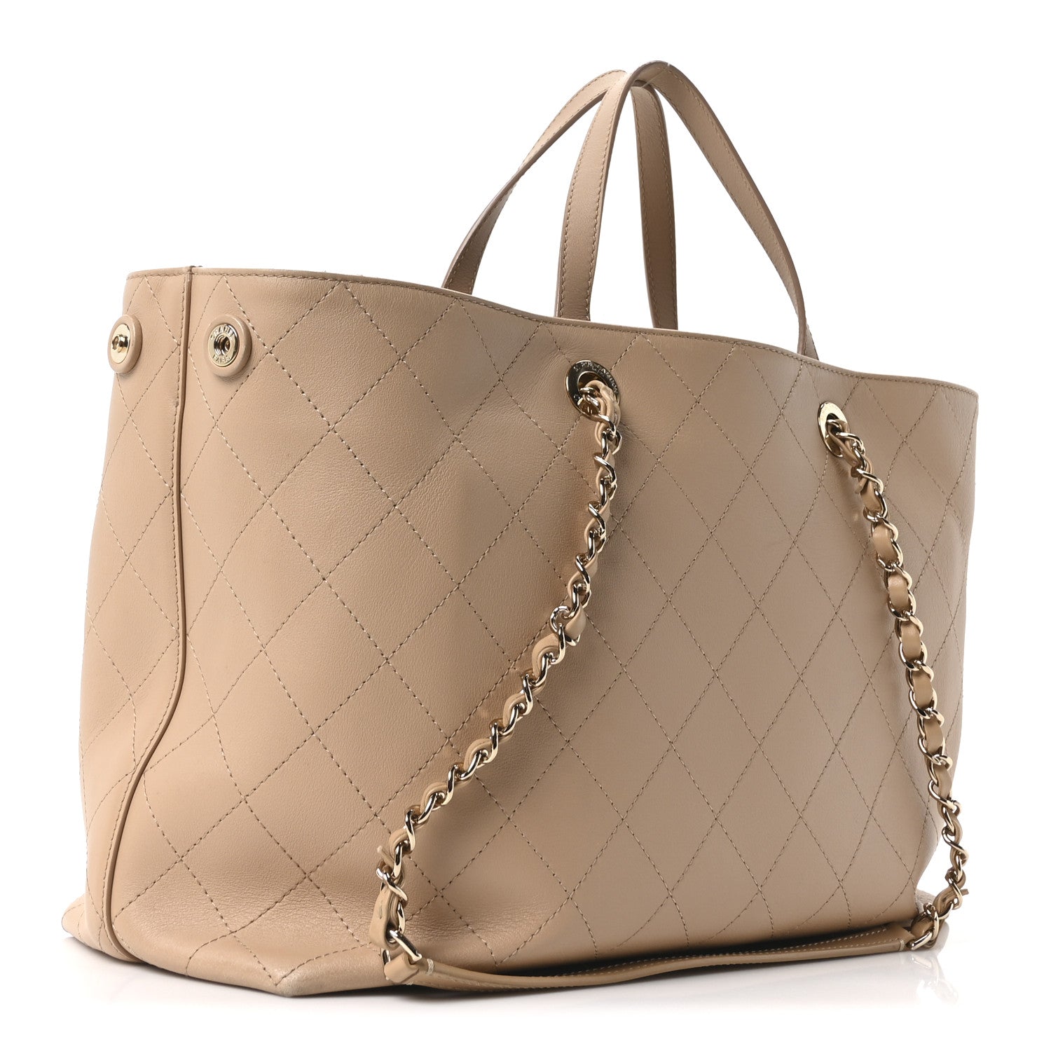 Chanel Calfskin Large Serial Shopper Tote Beige 1844296 – FASHIONPHILE