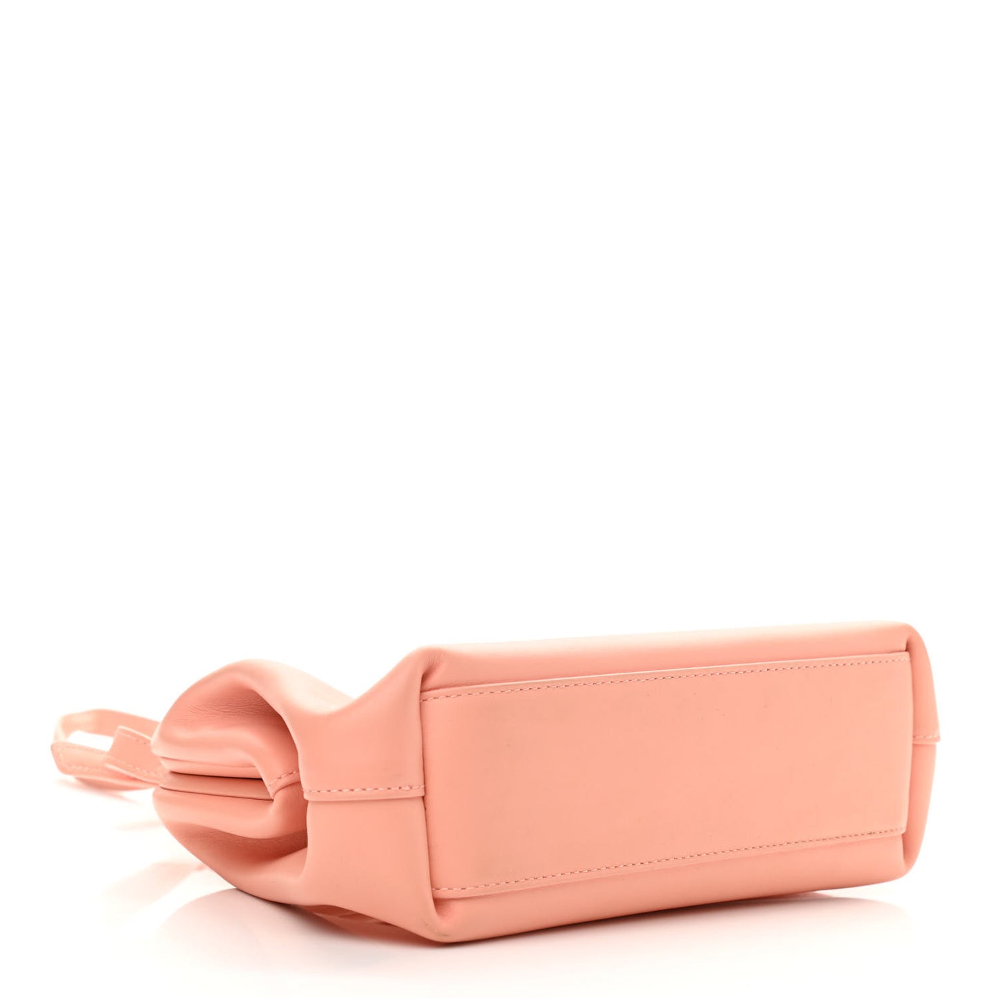 Calfskin Small The Point Triangle Bag Peachy