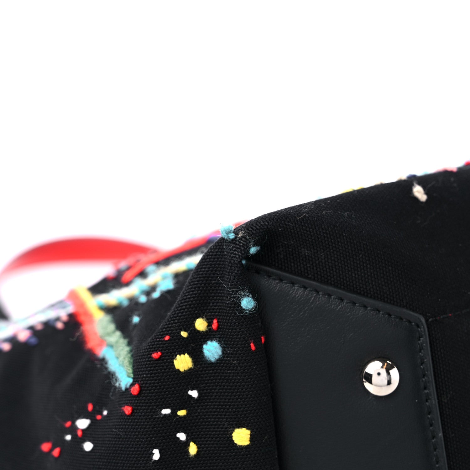 Christian Louboutin Canvas Frangibus Tote Black 8 of 11