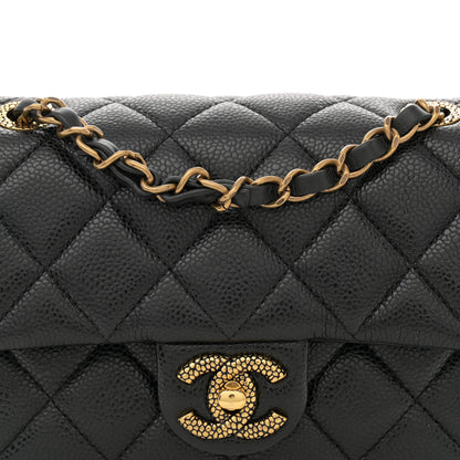 Chanel Grained Lambskin Quilted Mini Flap Black 8 of 11