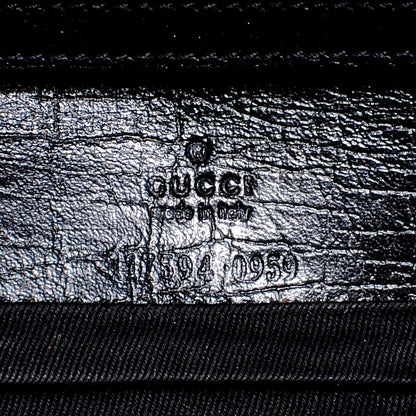 Gucci Monogram GG Bamboo Bar Clutch Black 6 of 6