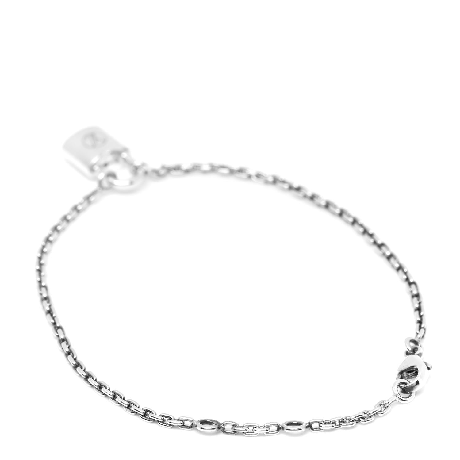 Louis Vuitton Sterling Silver Lockit Bracelet 2 of 3