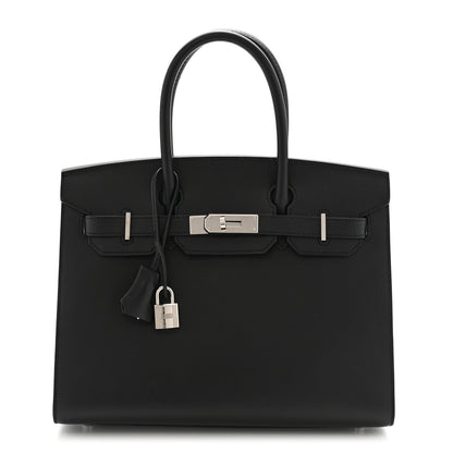 Hermes Madame Calfskin Birkin Sellier 30 Black 1 of 11