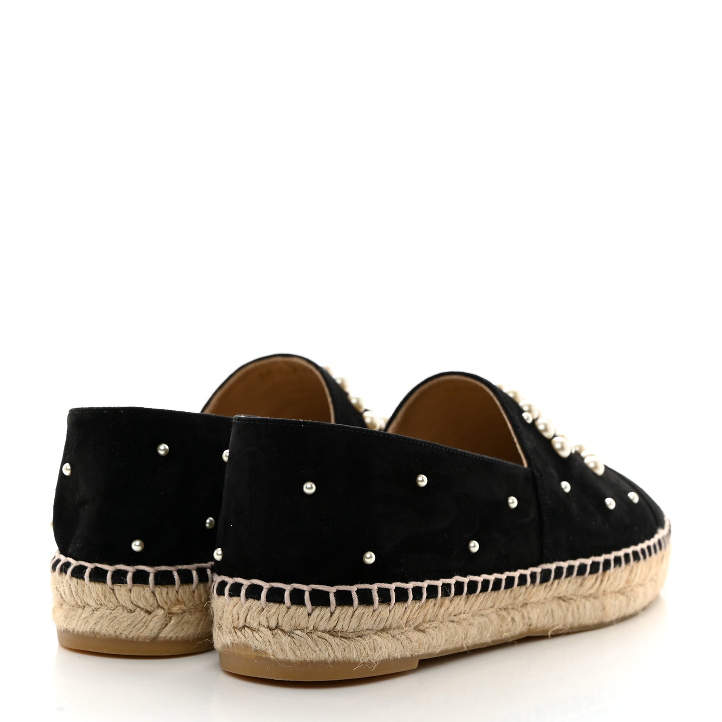 Suede Pearl CC Espadrilles 38 Black