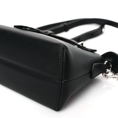 Fendi Vitello Dolce Bi-Color FF 1974 Embossed Mini By The Way Boston Bag Black Maya 9 of 9