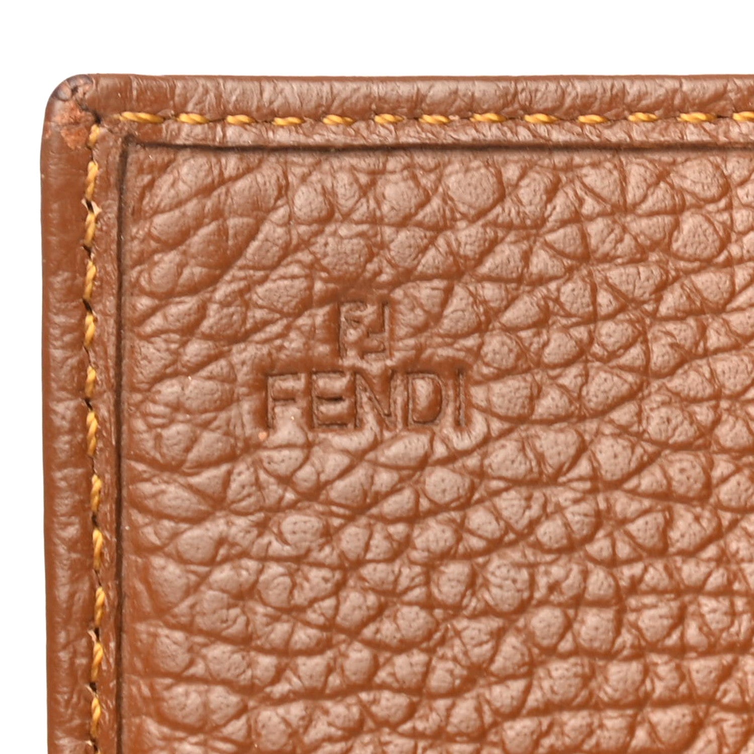 Fendi Zucchino Calfskin Ladies Wallet Tobacco 6 of 8