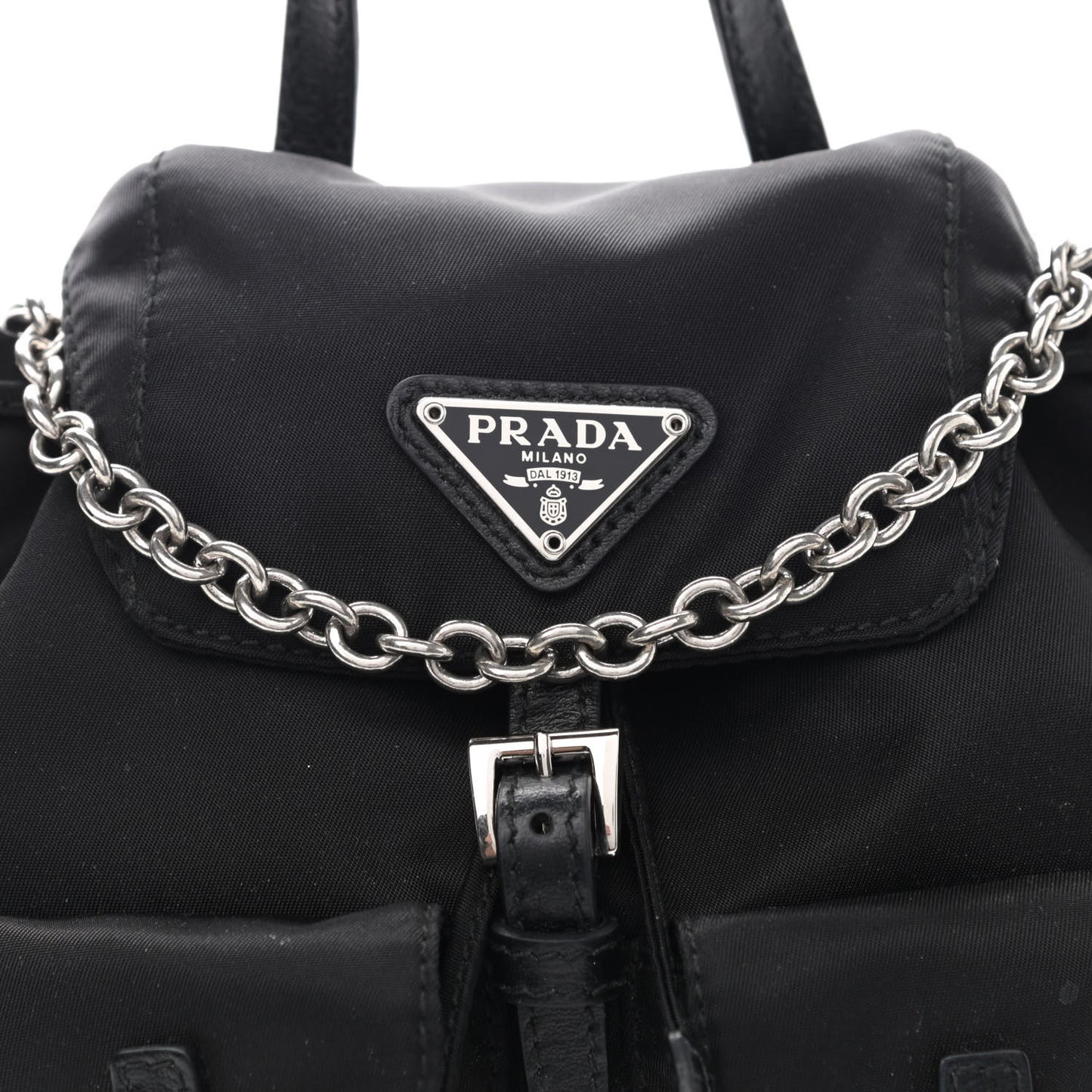 Nylon Vela Mini Crossbody Backpack Black
