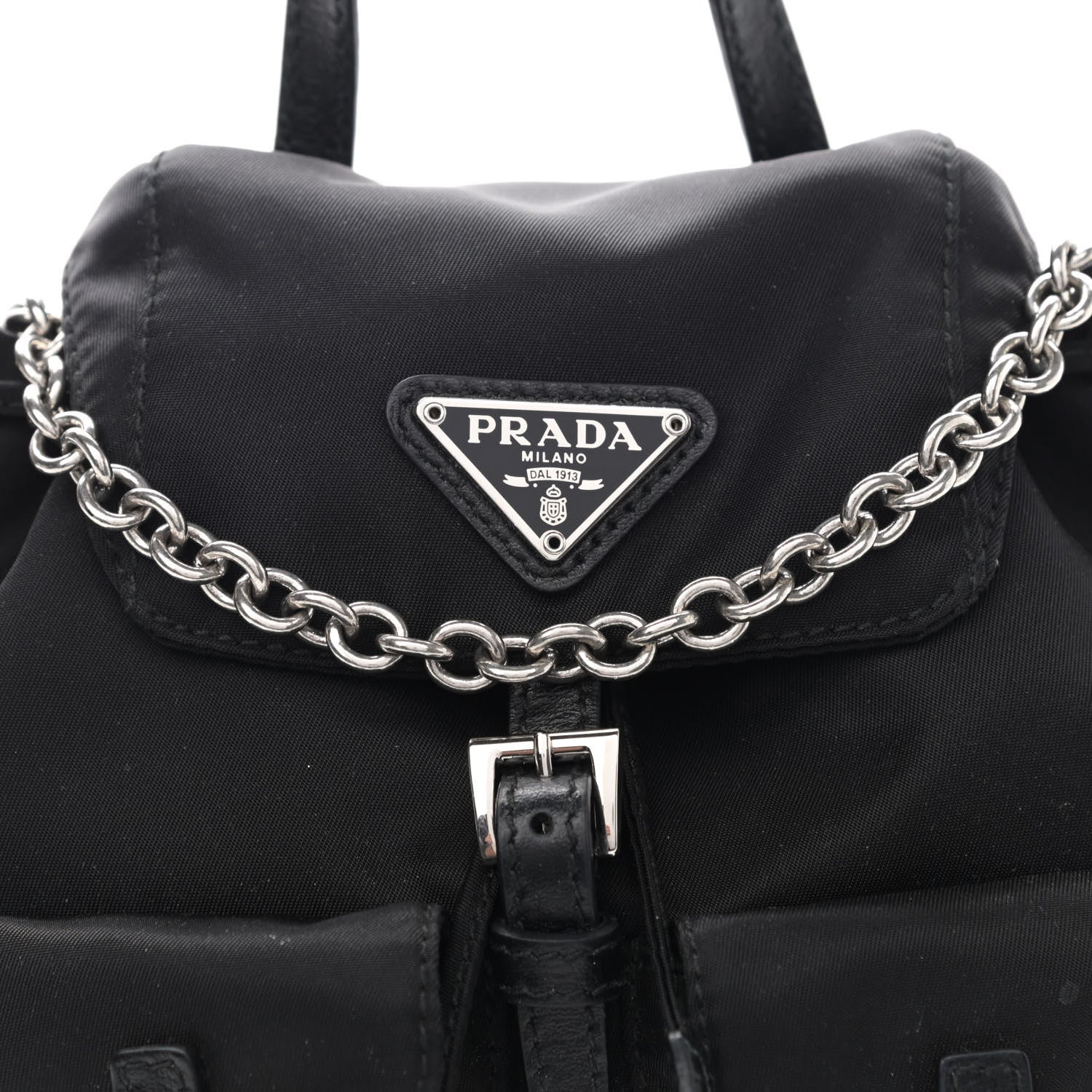 Prada Nylon Vela Mini Crossbody Backpack Black 8 of 10