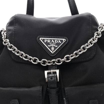 Prada Nylon Vela Mini Crossbody Backpack Black 8 of 10
