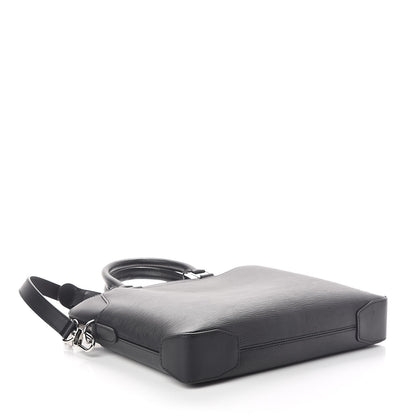 Louis Vuitton Epi Oliver Briefcase Black 4 of 9