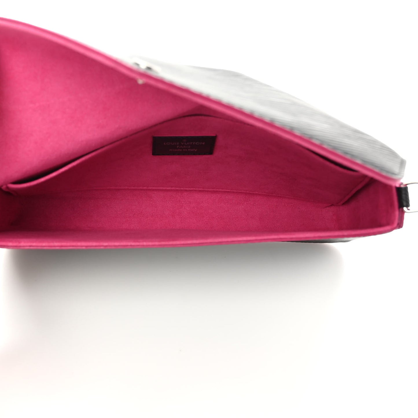 Epi Pochette Felicie Black Hot Pink