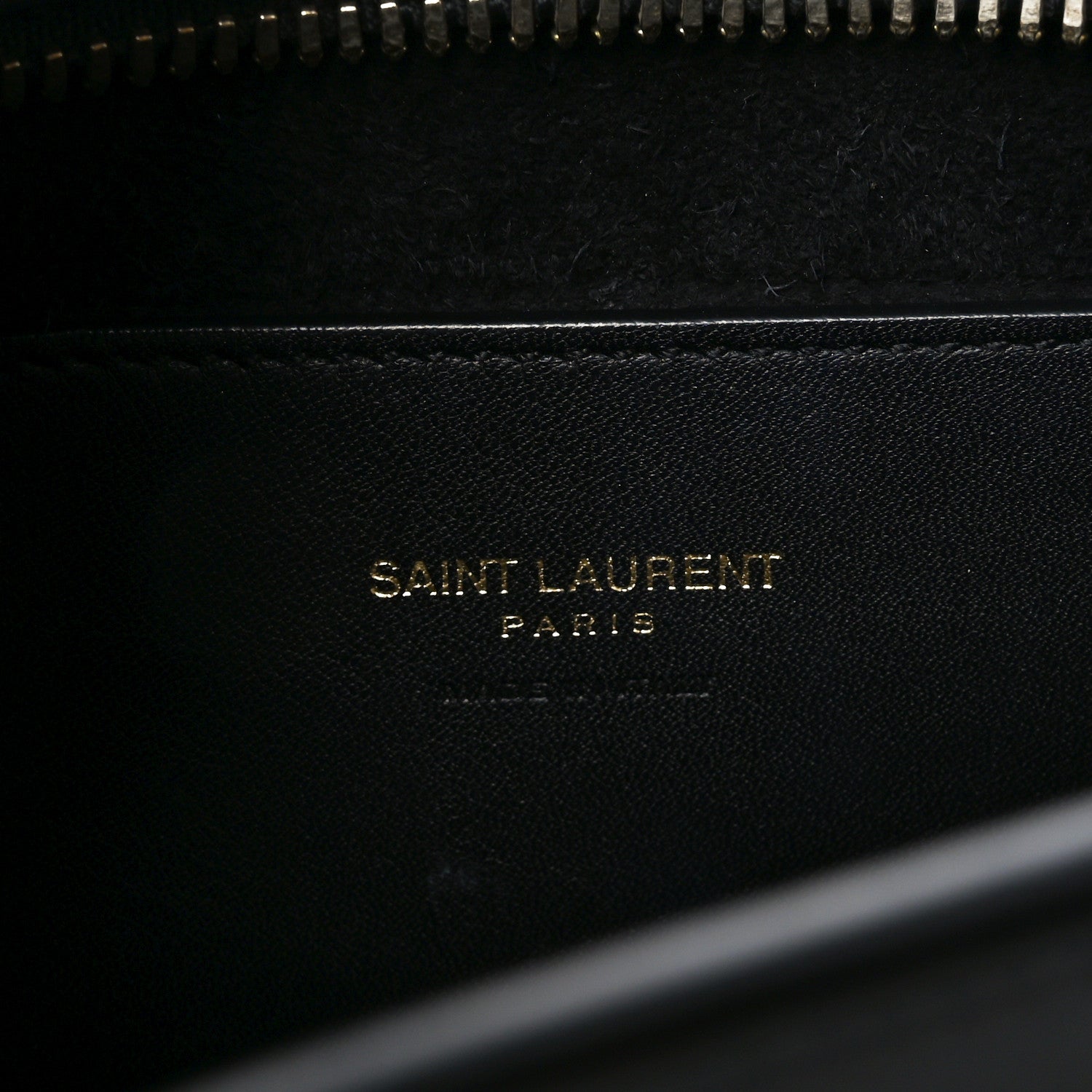 Saint Laurent Calfskin Monogram Baby Cabas Black 6 of 10