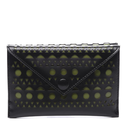 Alaia Calfskin Laser Cut iPhone Case Black 1 of 10