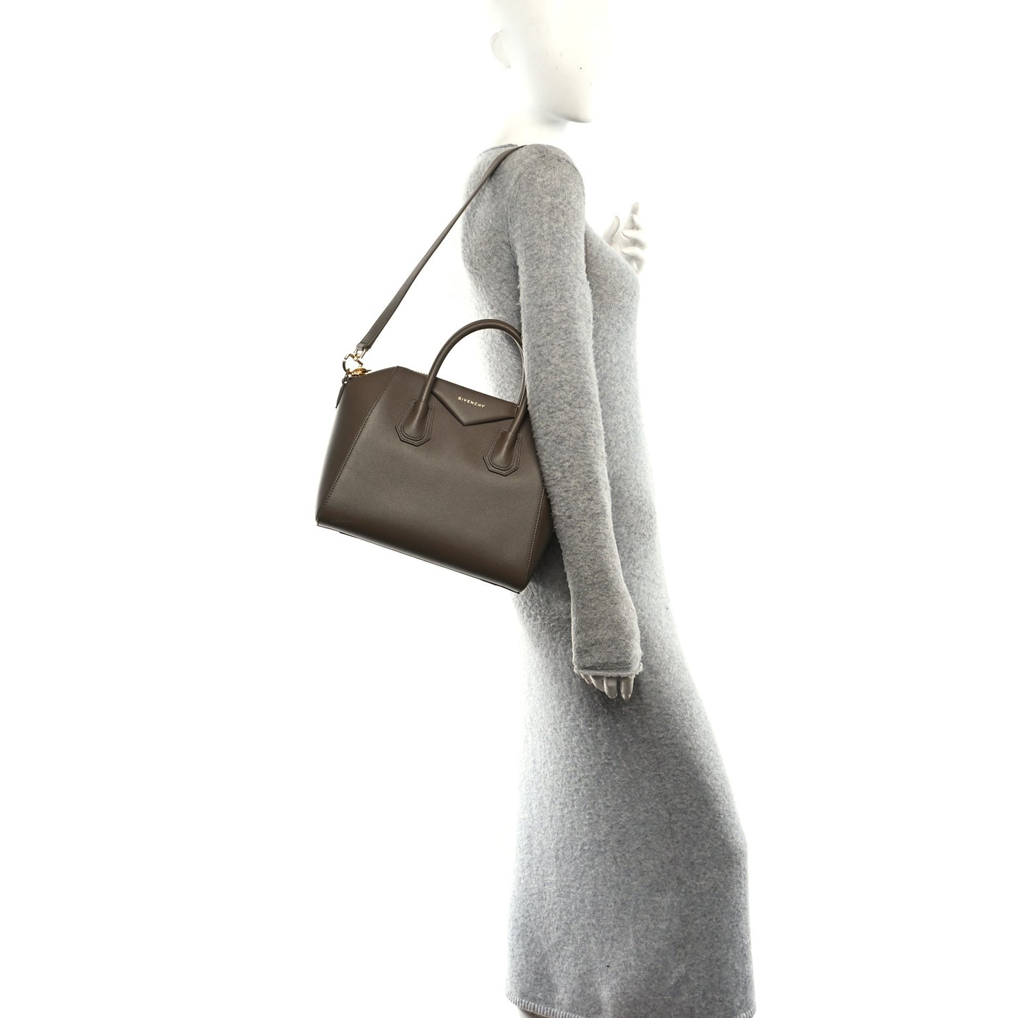 Sugar Goatskin Small Antigona Taupe
