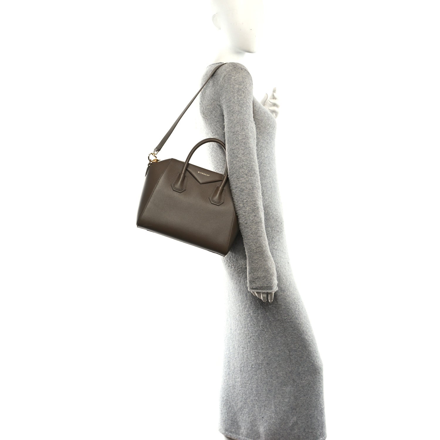 Givenchy Sugar Goatskin Small Antigona Taupe 2 of 17