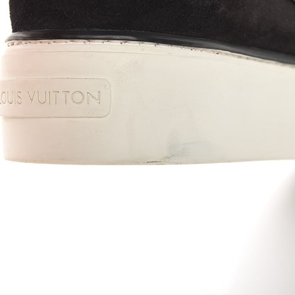Louis Vuitton Patent Calfskin Canvas Catwalk Slip On 36 Leopard Black 10 of 22