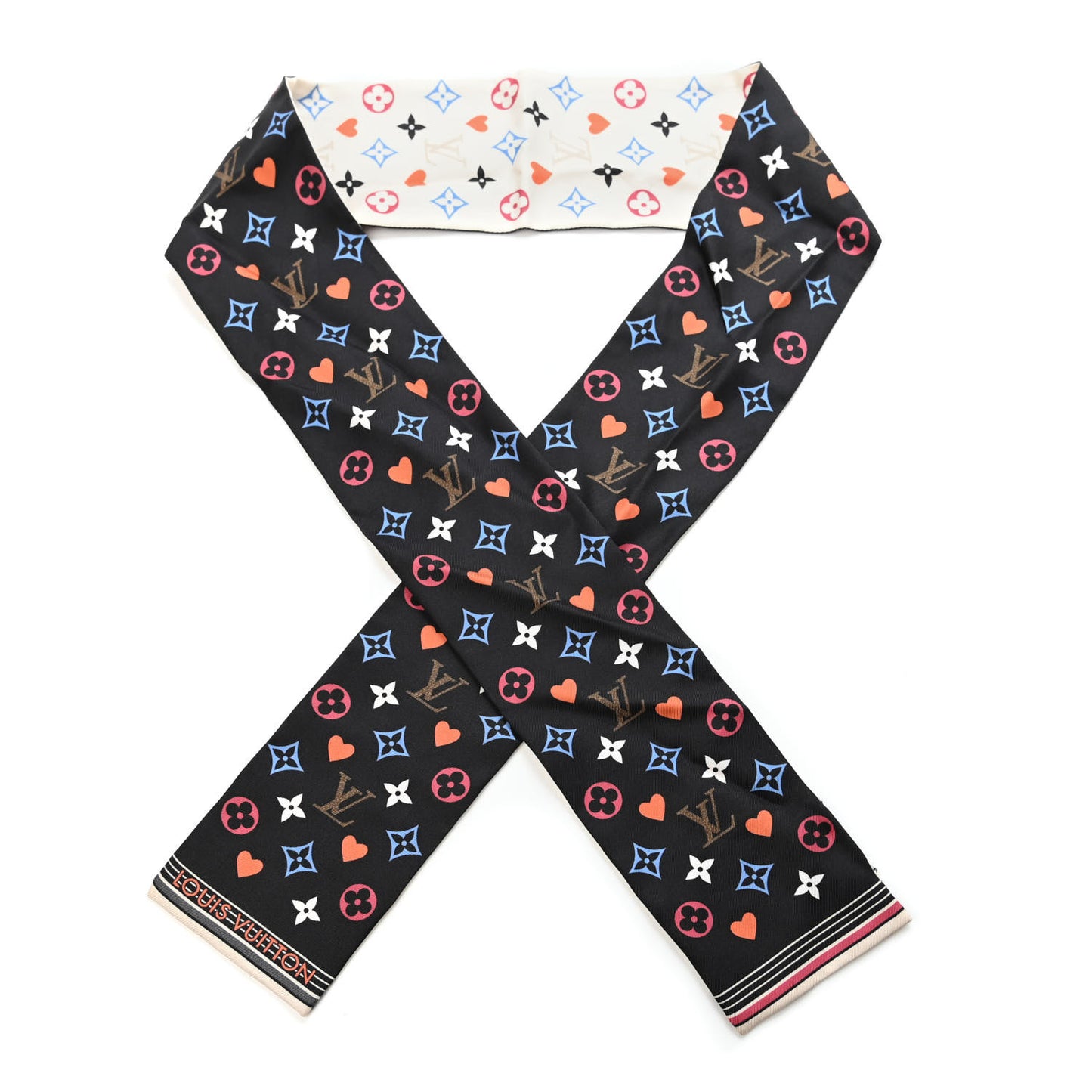 Silk Game On Bandeau Black White