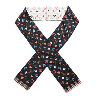Louis Vuitton Silk Game On Bandeau Black White 1 of 4