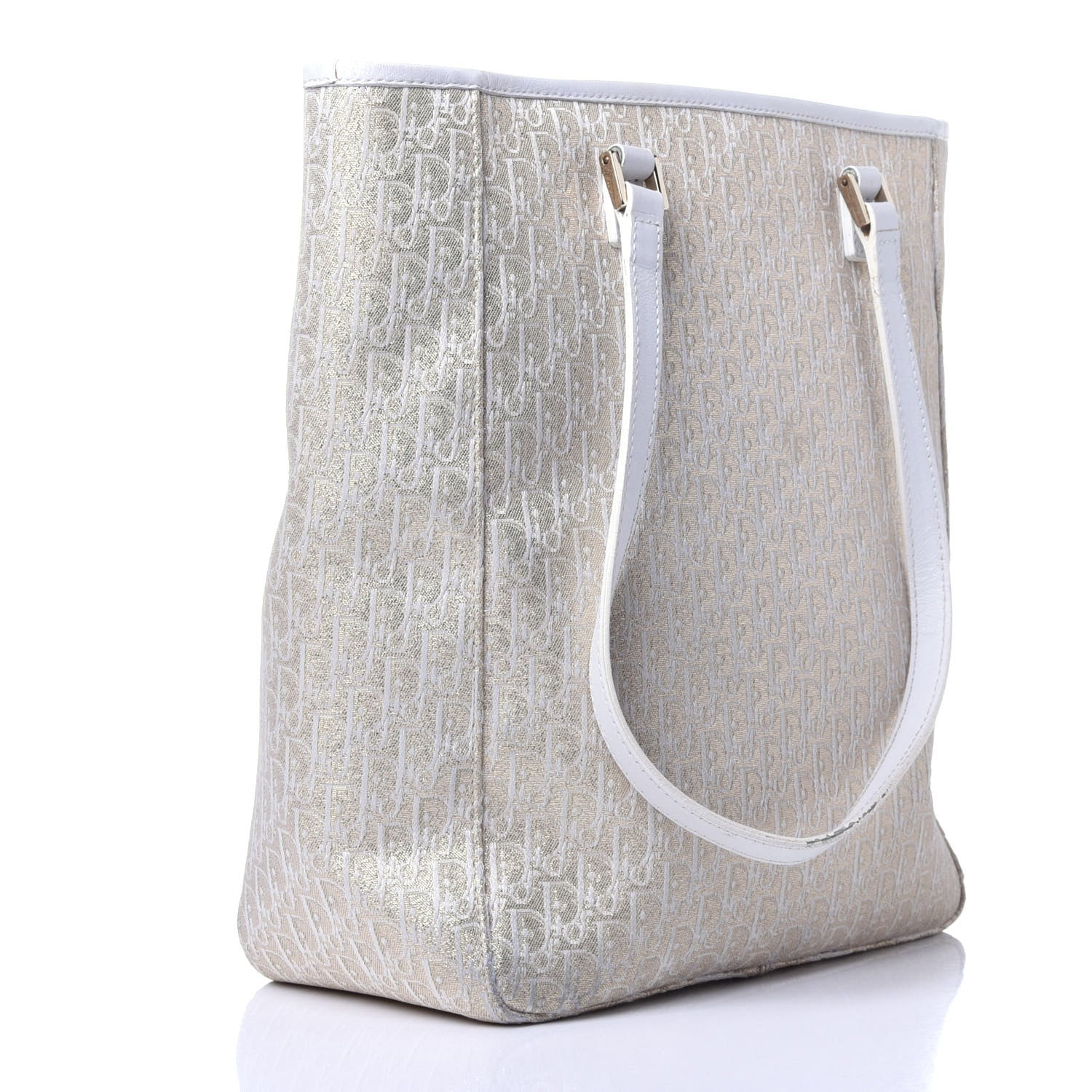 Christian Dior Monogram Tote White 3 of 11