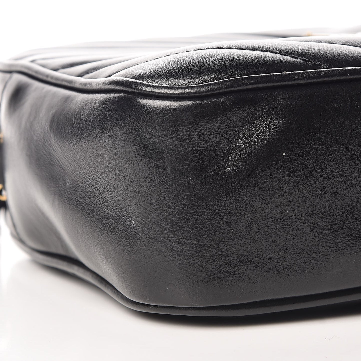 Calfskin Matelasse Monogram Lou Camera Bag Black