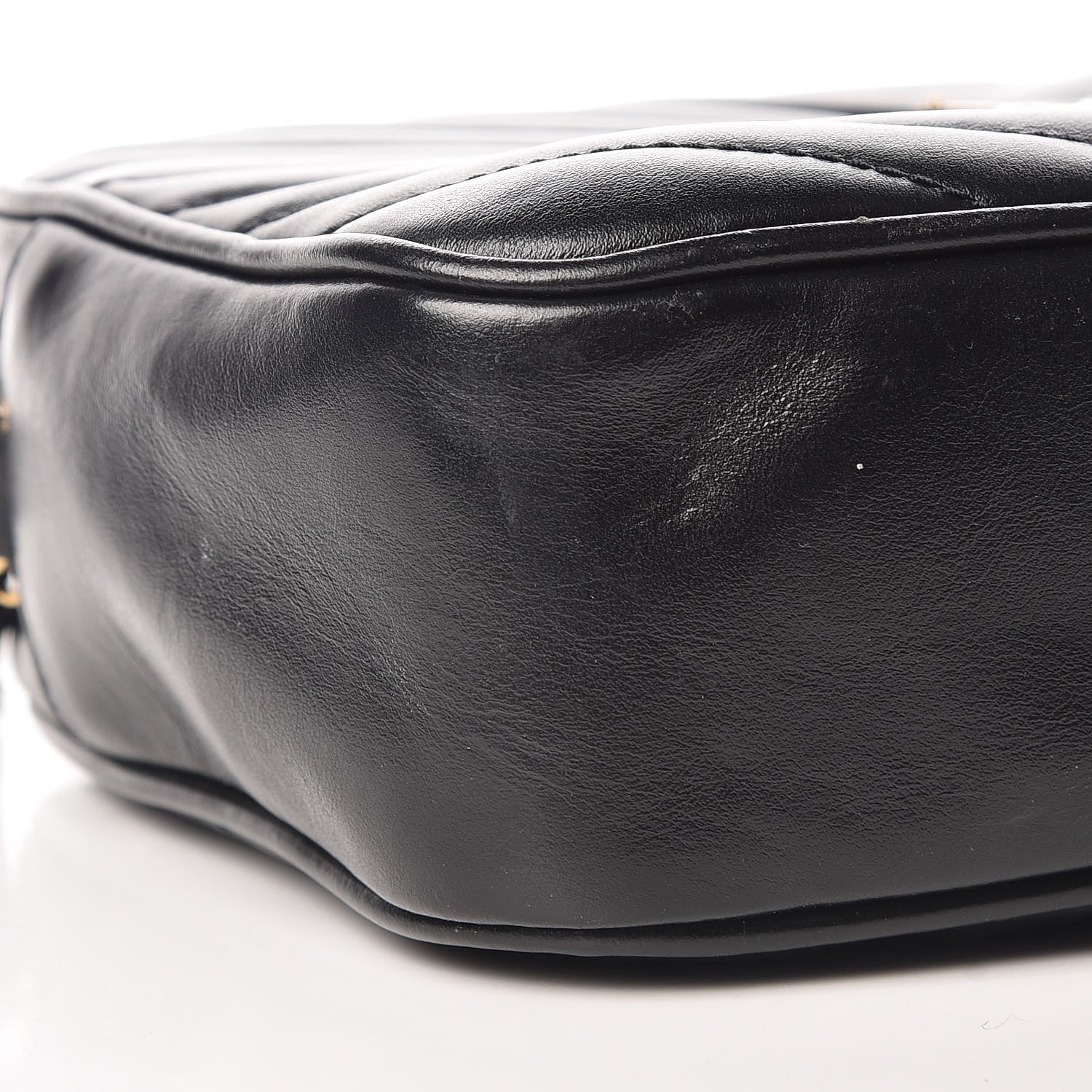 Saint Laurent Calfskin Matelasse Monogram Lou Camera Bag Black 5 of 13